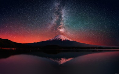 Stars Over Volcano