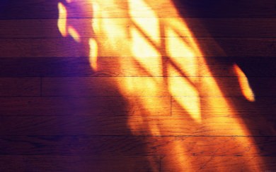 Sunlight On Wooden Floorboards