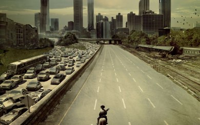 The Walking Dead City Wallpaper