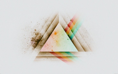 Triangle Colourful Shape Logo Design