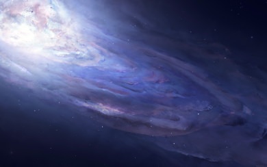 Watercolor Galaxy Illustration