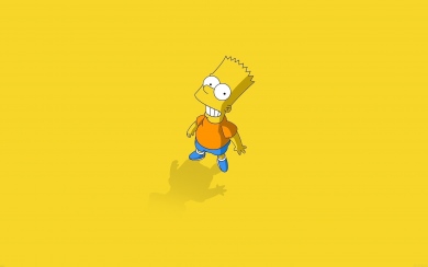 Yellow Bart Simpson Cartoon