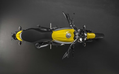 Yellow Ducatti Scrambler