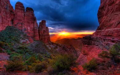 Sunset Cathedral Rock Sedona Arizona