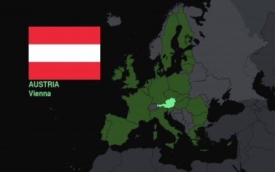Austria Map Flag Europe Wallpapers