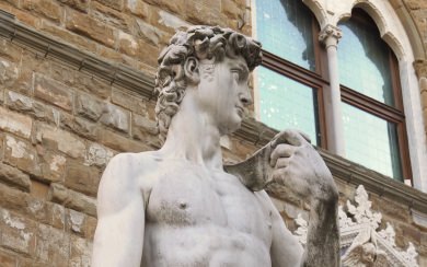 Copy Of Michelangelo David Statue In Florence