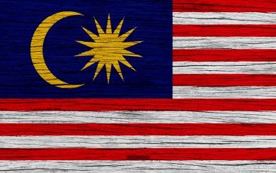 Download wallpapers Flag of Malaysia 4k