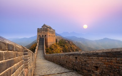 Great Wall of China Sunrise Wallpapers