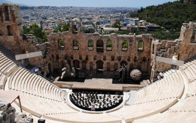 Greek National Opera Athens city HD wallpapers