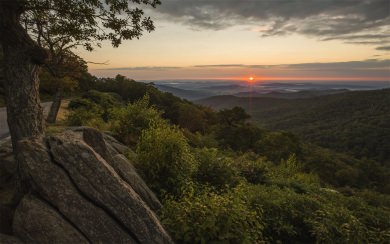 Hazel Mountain overlook Shenandoah National Park Virgini