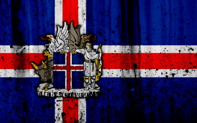 Icelandic flag 4k