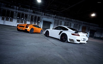 Lamborghini Gallardo and Porsche