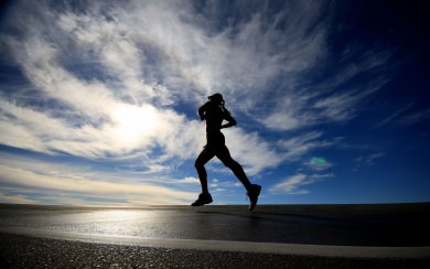 Running Silhouette Girls Sport