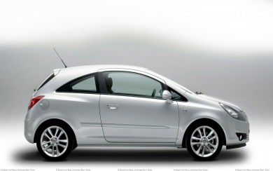 Side Pose Of Vauxhall Corsa