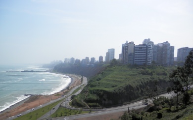 Skyline of the city of Lima