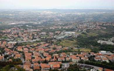 the hill in San Marino Italy