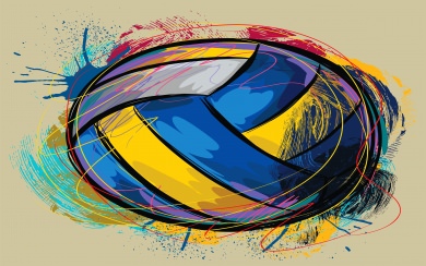 Volleyball Art Design