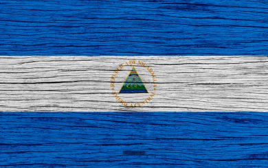 Wallpapers Flag of Nicaragua 4k
