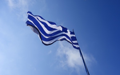 white and blue stripe flag