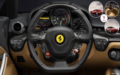 2013 Ferrari Interior HD Wallpaper