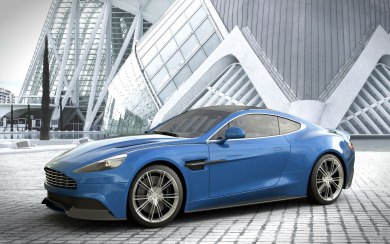 Aston Martin V8 Blue 2020