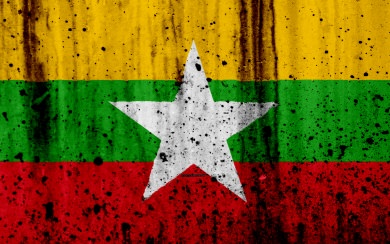Myanmar flag 4k Wallpapers for Mobile iPhone Mac