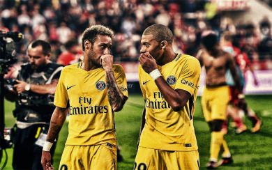 Neymar And Mbappe 4K iPhone Wallpapers