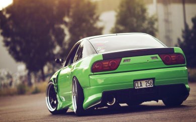 Nissan 240sx in Green Color Pics