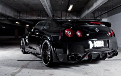 Nissan gtr r35 black 2020 Wallpapers for Mobile iPhone Mac