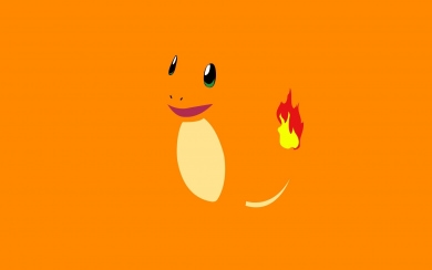 pokemon minimalistic yellow fire orange
