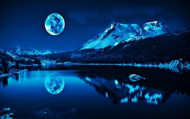 Super Moon Blue 2020 Wallpapers iPhone