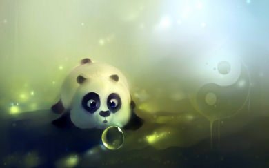 Panda Bear Artwork 2020 iPhone Mobile Wallpapers