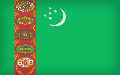 Turkmenistan Flag 2020 4K
