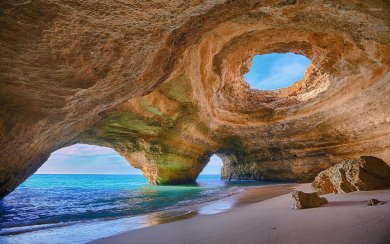 Algarve caves Portugal 4K
