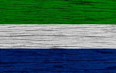 Flag of Sierra Leone 4k 2020