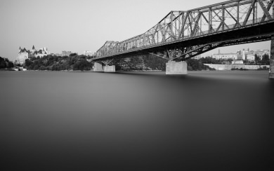 Frozen Bridge In Ottawa Minimalist 4K HD iPhone Mobile