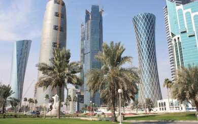 Qatar Doha City Buildings 4K 2020