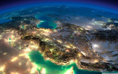 Satellite Image Of Iran HD 4K