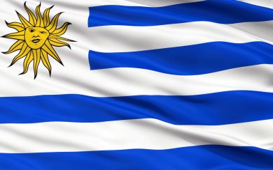 Uruguay Flag Hd 4K 3D