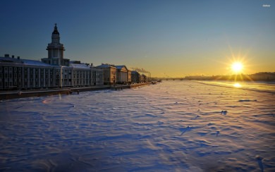 Winter in Saint 4K HD Petersburg Russia