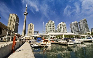 Canada Toronto Rivers Skyscrapers HD 4K iPhone PC Download