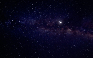 Crescent Moon and Stars 4K HD