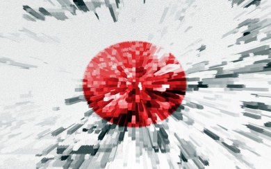 Japan Flag 4K HD 3D