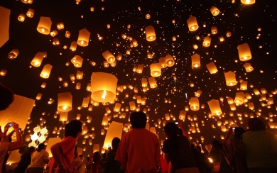 Loy Krathong Festival iPhone HD 4K Android Mobile