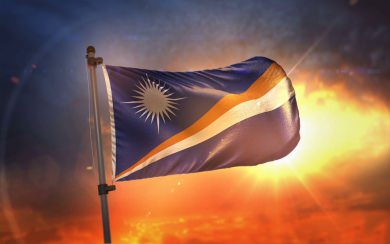 Marshall Islands Flag Picture 3D