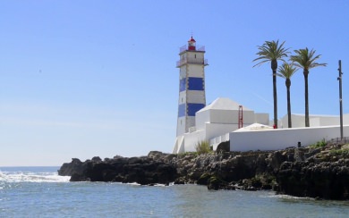 Santa Marta lighthouse in Cascais HD Free 5K Wallpaper Download