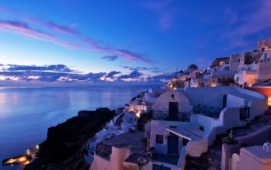 Santorini At Night 4K iPhone HD