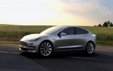 Tesla Model 3 2020 4K Minimalist