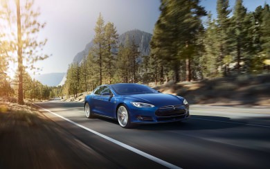 Tesla Model S Blue HD 4K Photos