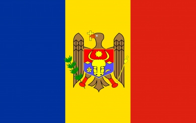 The Moldova flag 3D 4K